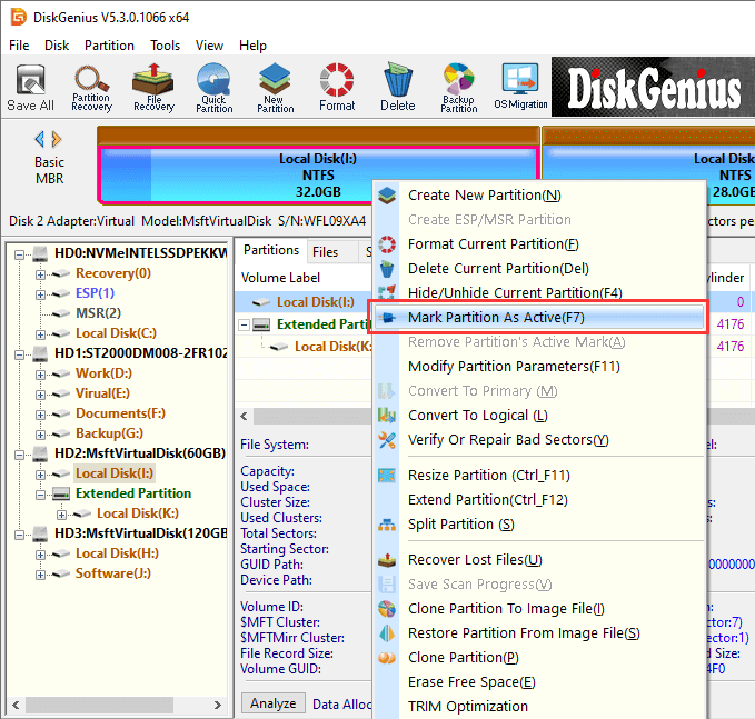 Active Partition