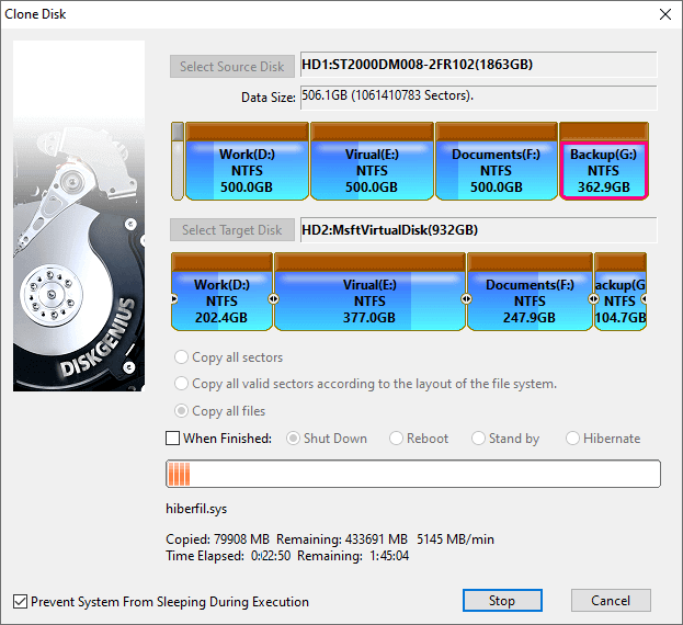 clone hard drive to smaller SSD