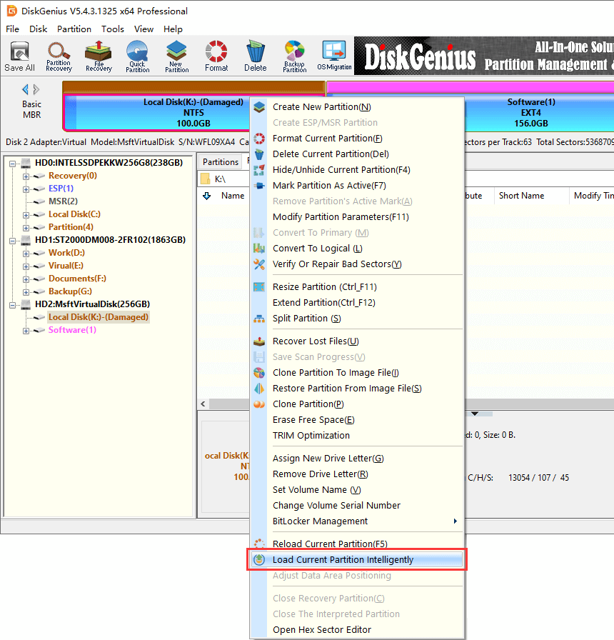 The type of the file system is RAW Chkdsk is not available for RAW drives