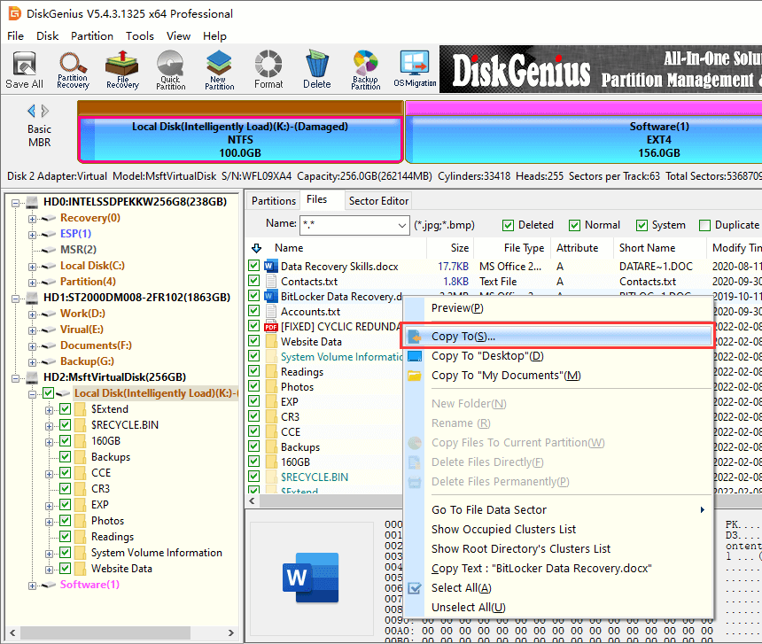 You need to format the disk in drive before you can use it