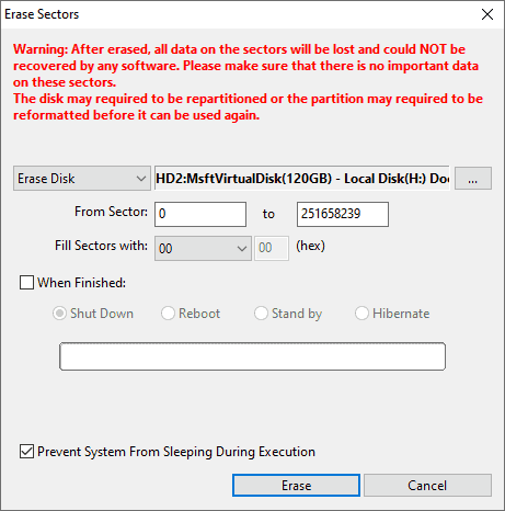 disk erasing software