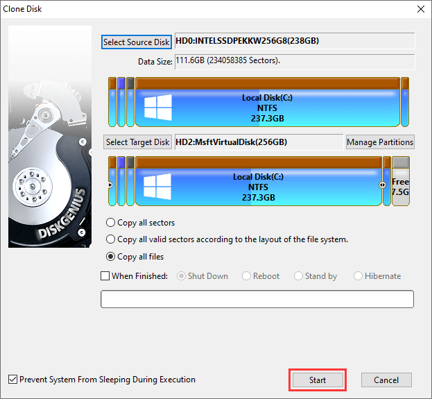 clone c drive to SSD windows 10