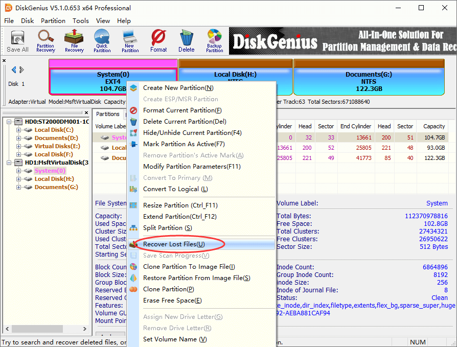 recover formatted partition