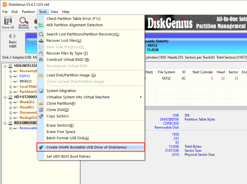 Lost Partition Recovery