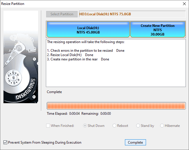 Split Partition